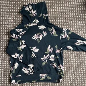 Reitmans Black Floral Cowl Neck Sweater